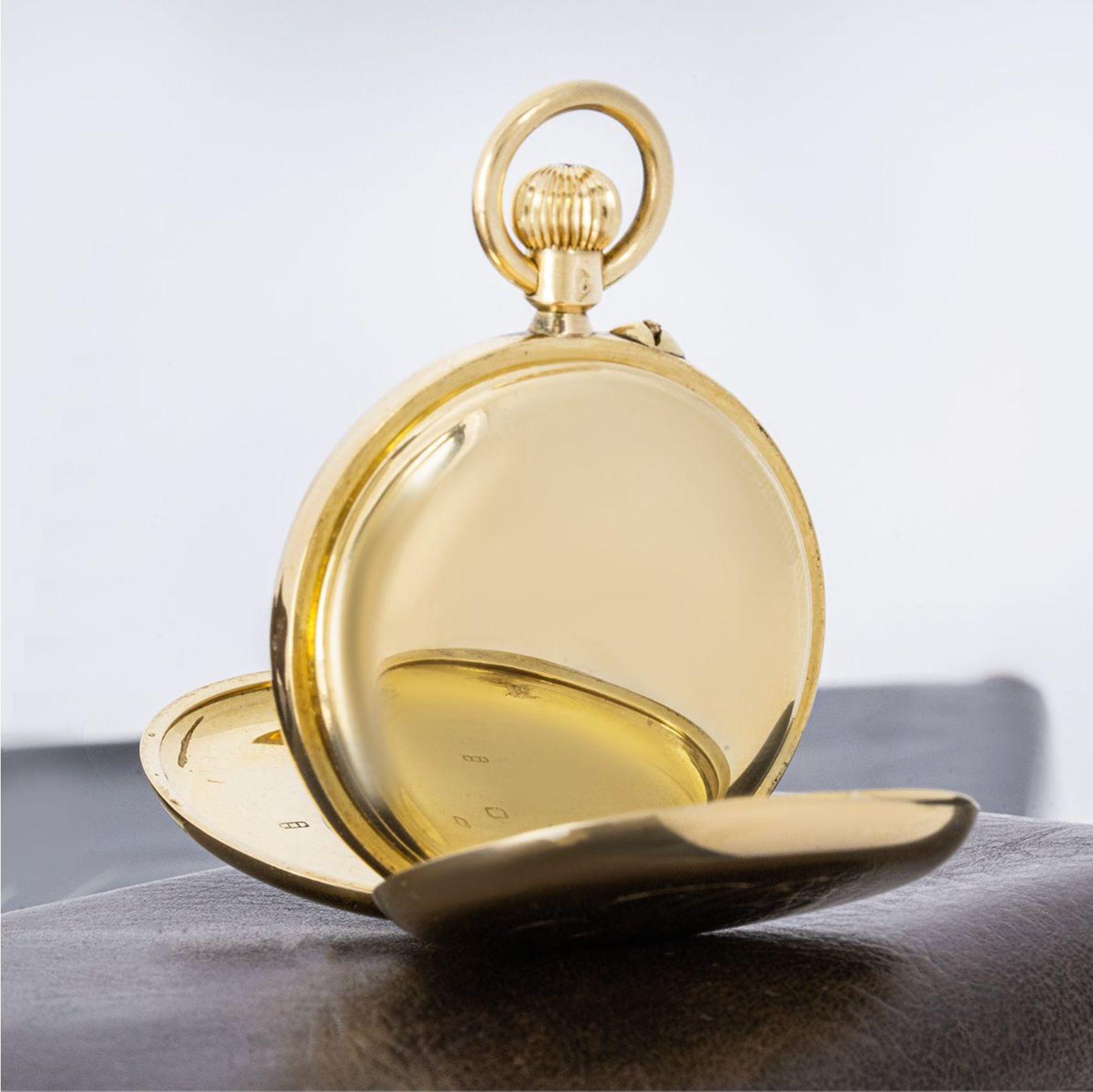 Men's Charles Frodsham Gold Keyless Lever Half Hunter Pocket Watch C1897