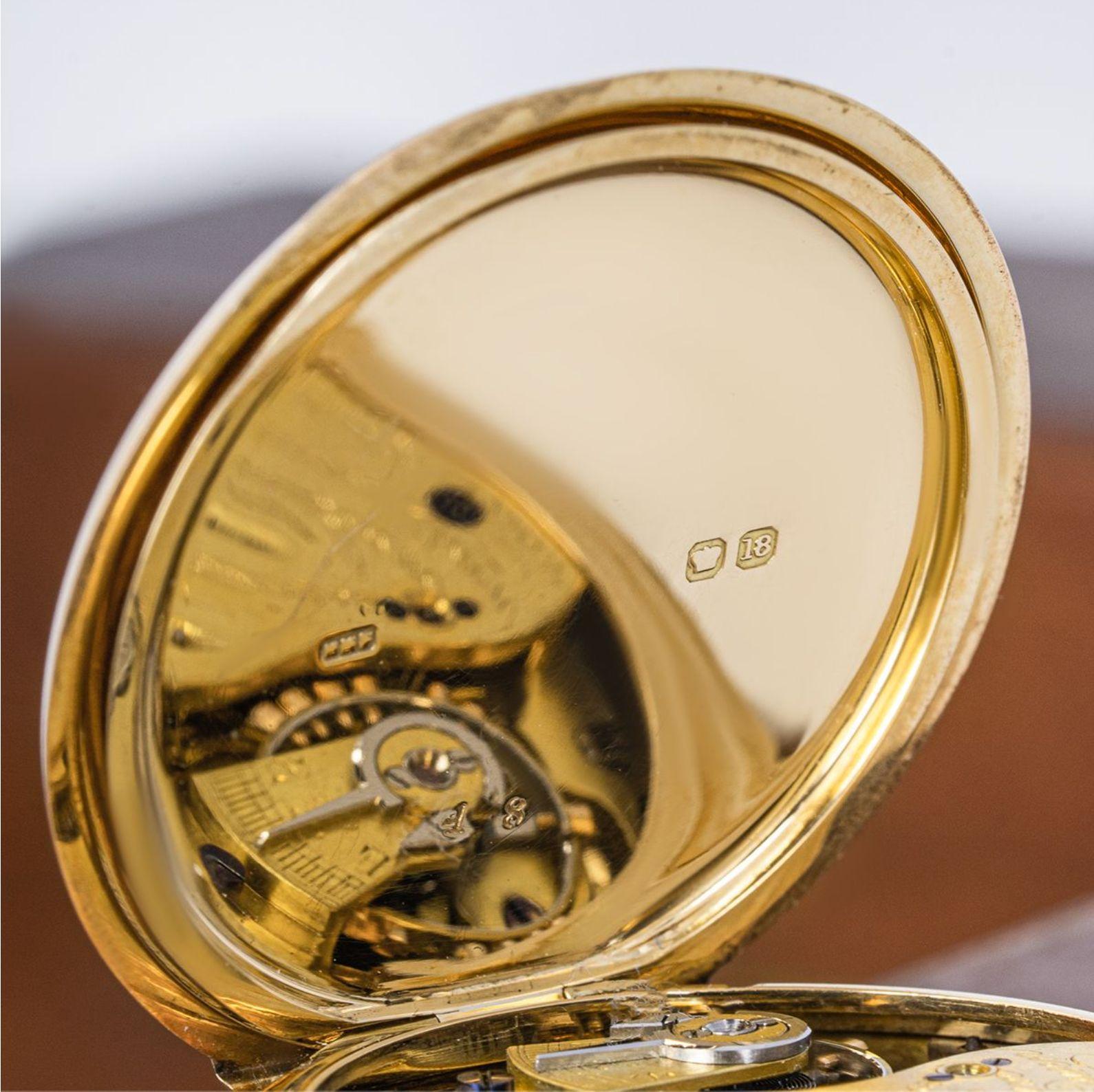 Charles Frodsham Gold Keyless Lever Half Hunter Pocket Watch C1897 For Sale 2