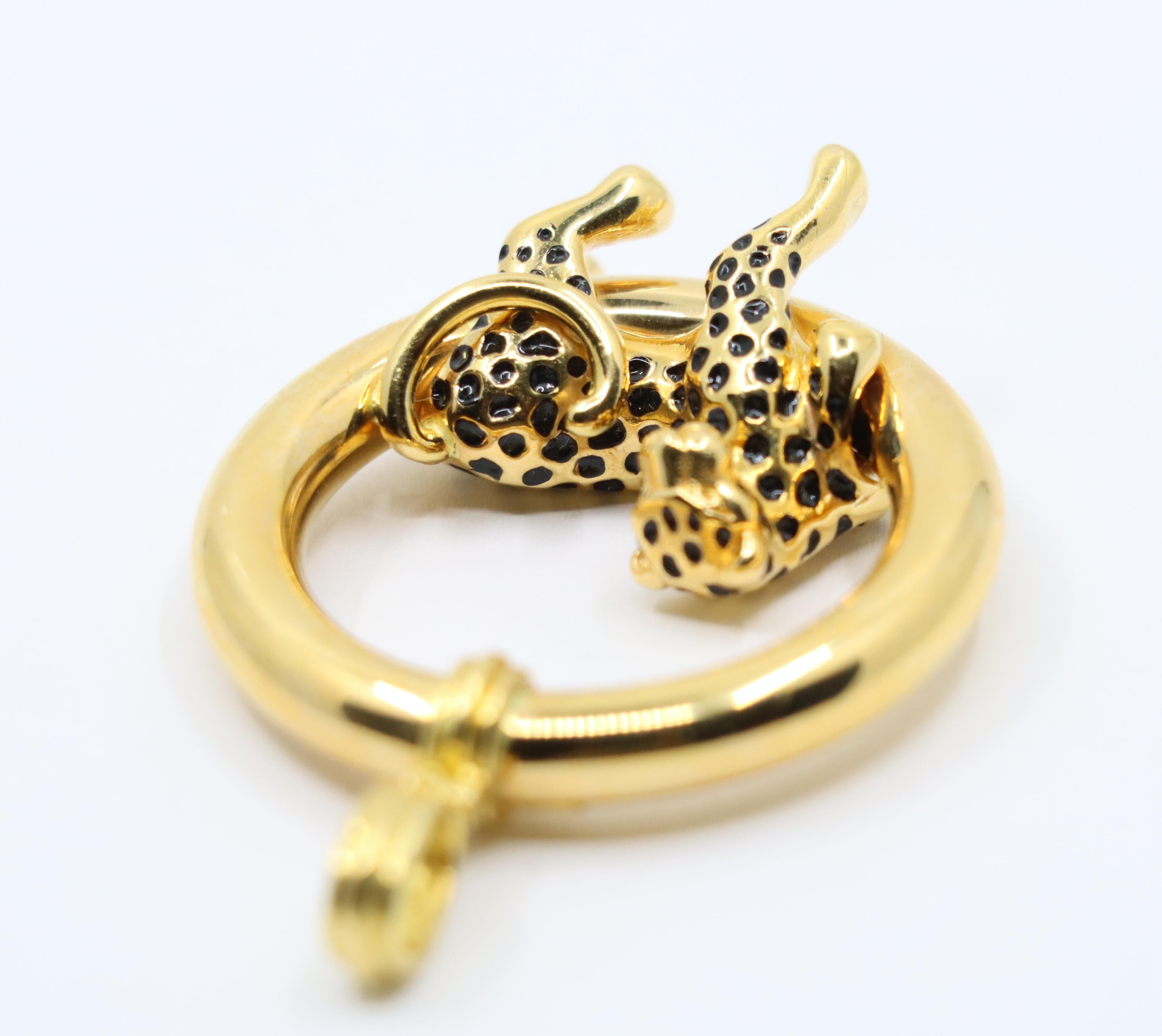 Charles Garnier Panther 18K Gold Leopard Pendant 7