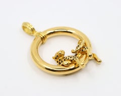 Charles Garnier Panther 18K Gold Leopard Pendant