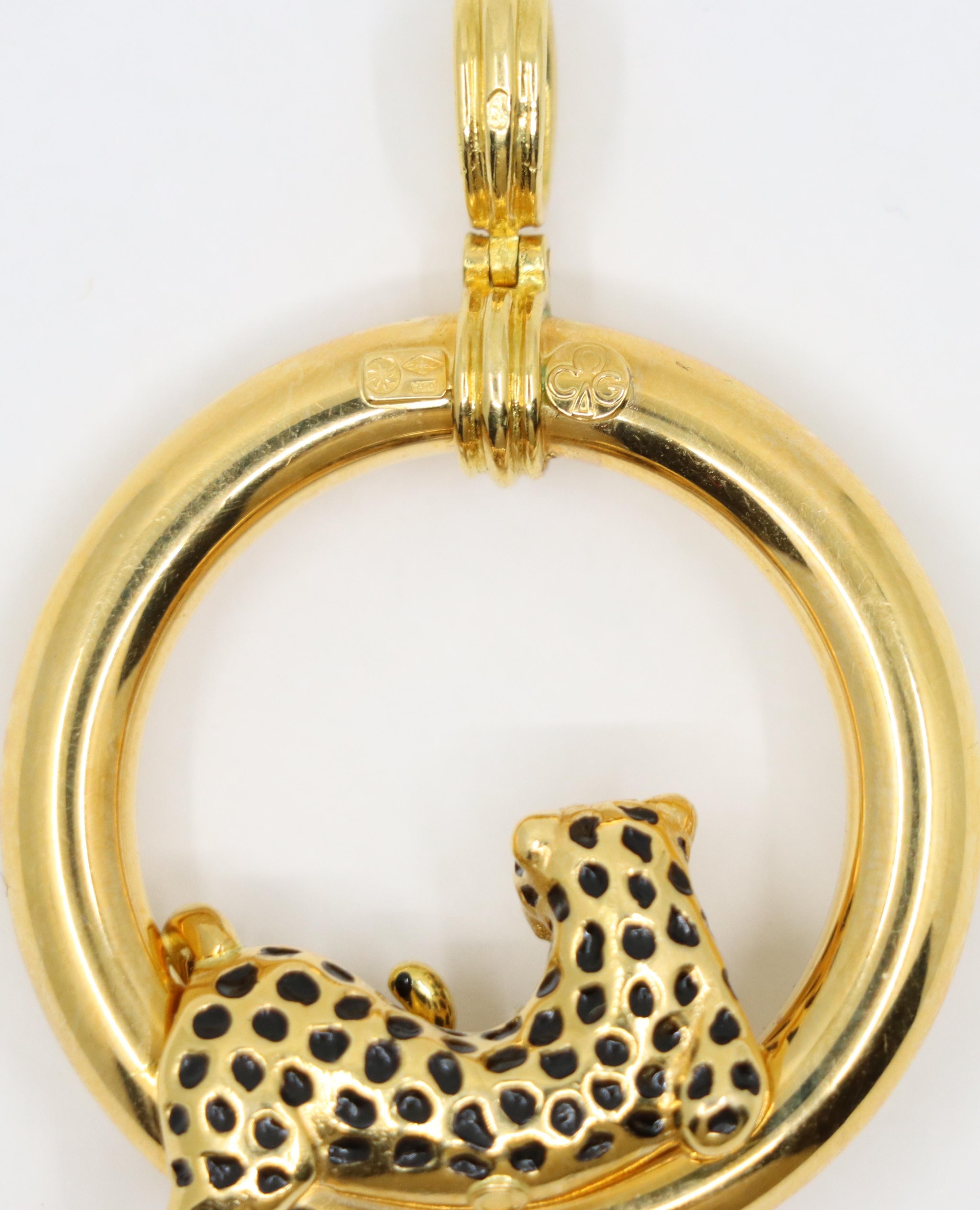 Charles Garnier Panther 18K Gold Leopard Pendant 2
