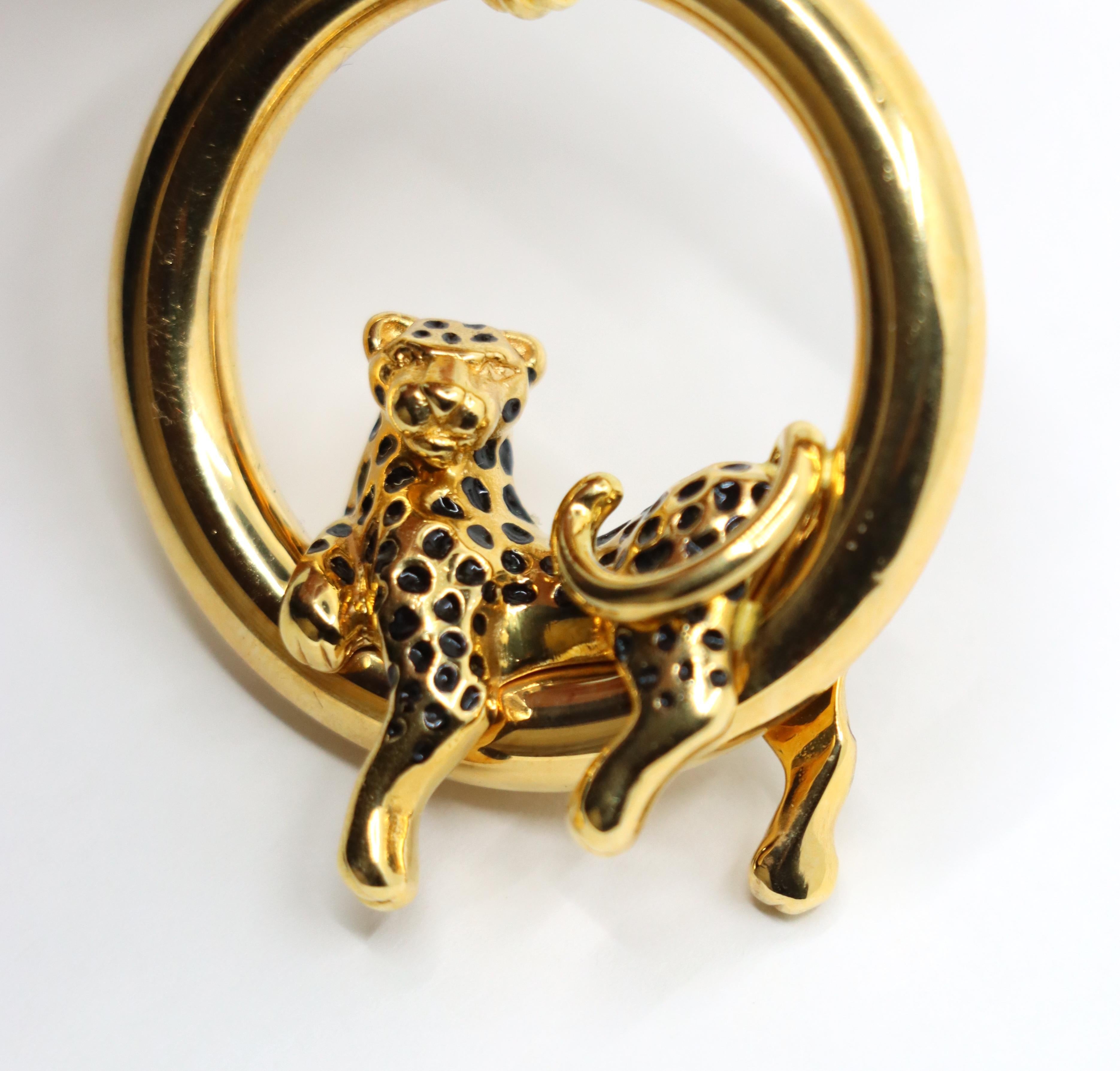 Charles Garnier Panther 18K Gold Leopard Pendant 5
