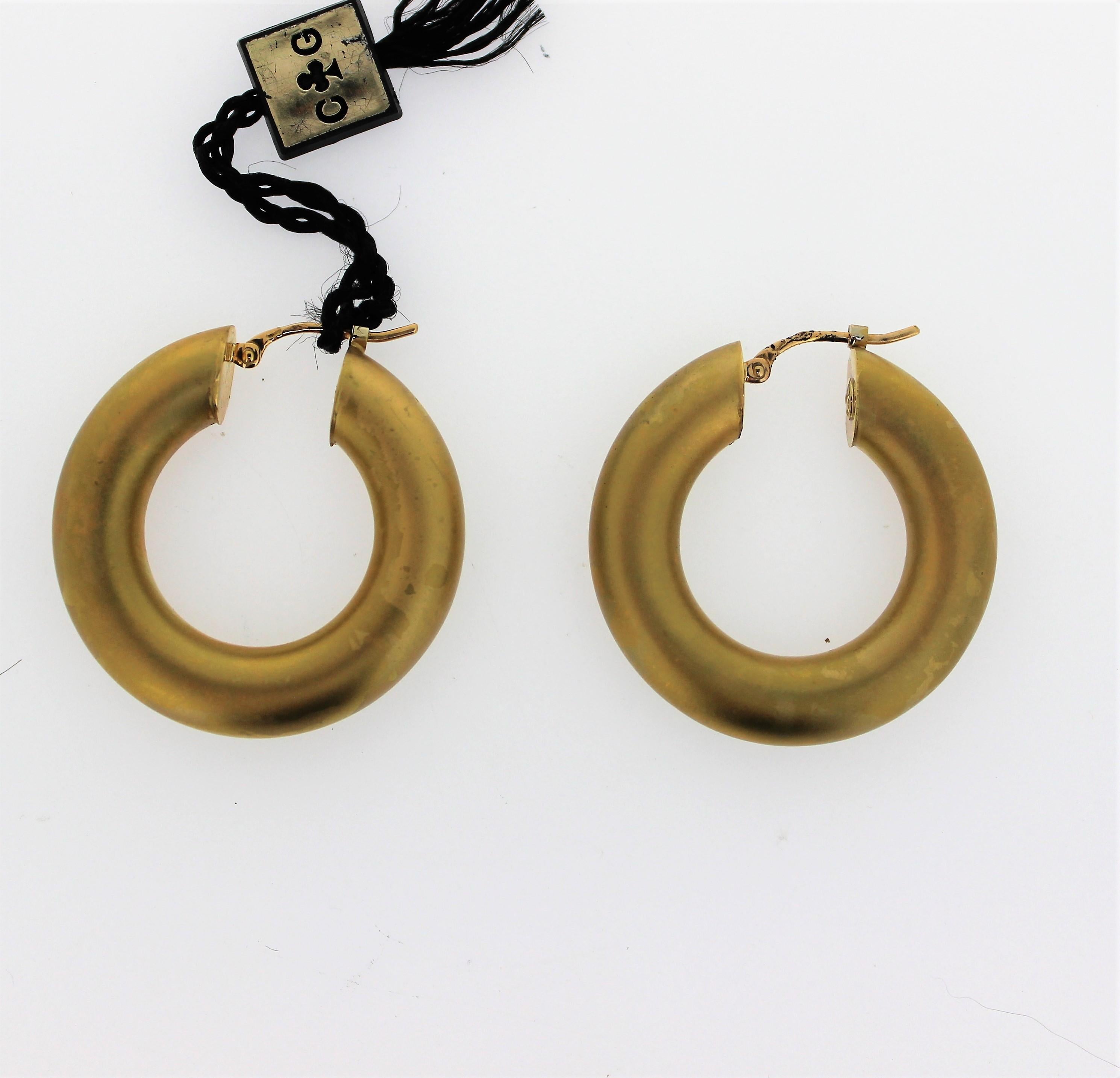 charles garnier 18k gold hoop earrings