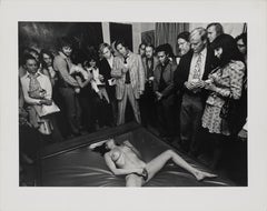 Untitled (Nude Woman Performing on Floor) photograph by Charles Gatewood
