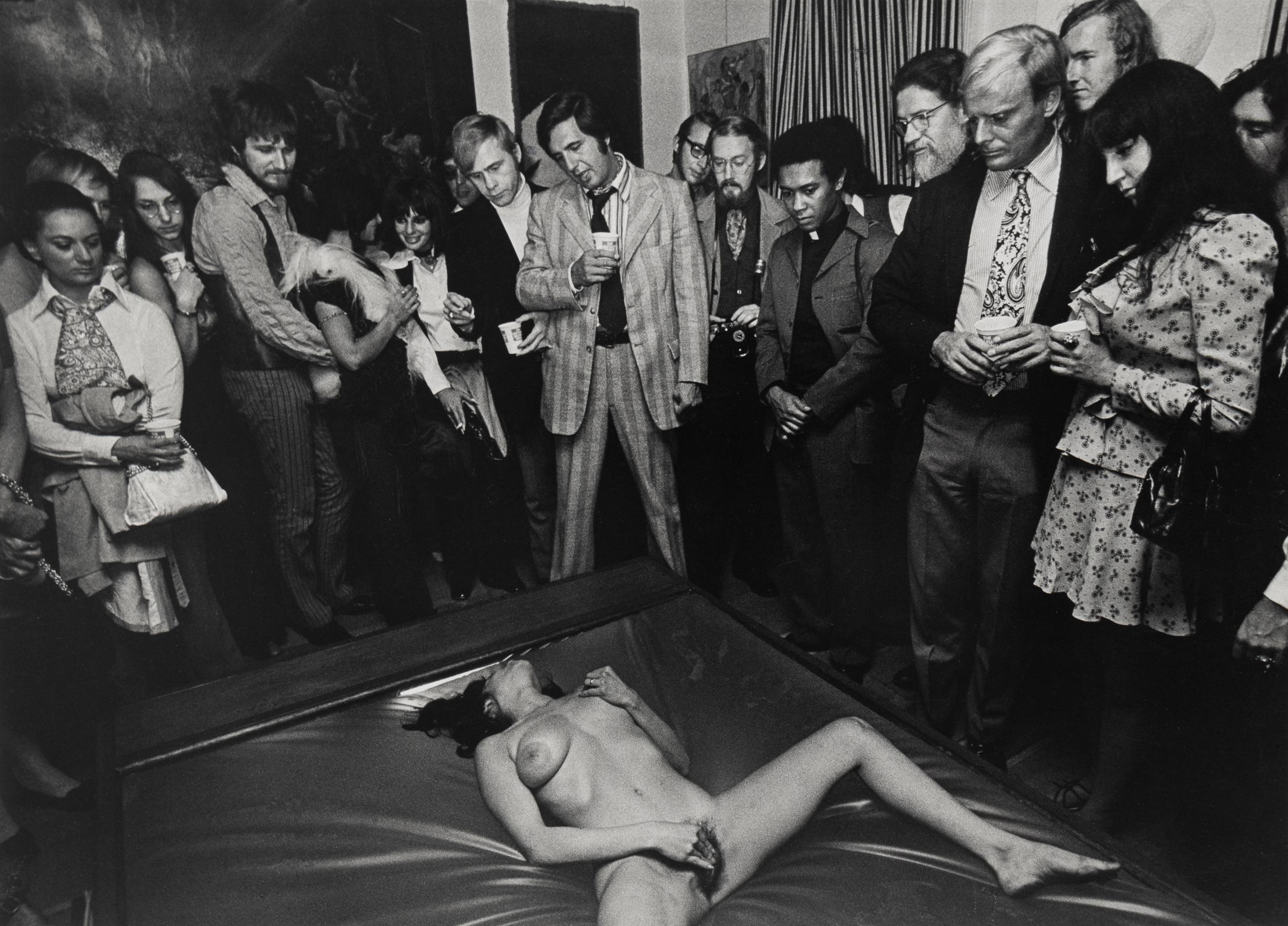 Untitled (Nude Woman Performing on Floor) photograph by Charles Gatewood For Sale 3