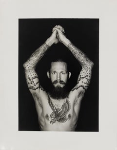 Untitled (Tattooed Man with Eagle on Chest) Charles Gatewood portrait photograph