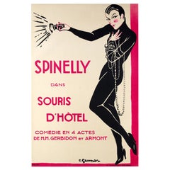Charles Gesmar, Original Vintage Theatre Poster, Spinelly, Music Hall, 1922