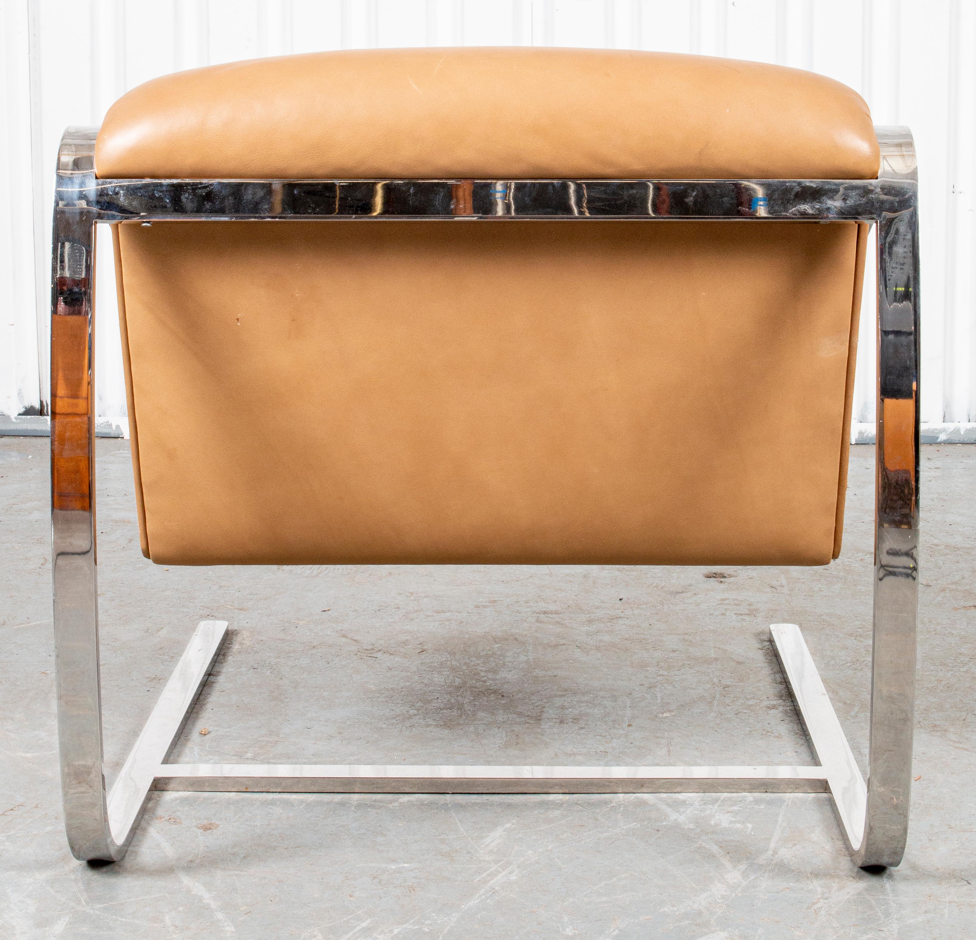 Metal Charles Gibilterra for Brueton Modern Cantilever Armchair