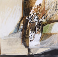Under the Golden Gate Bridge - Abstracted Landscape in Acrylic on Canvas
