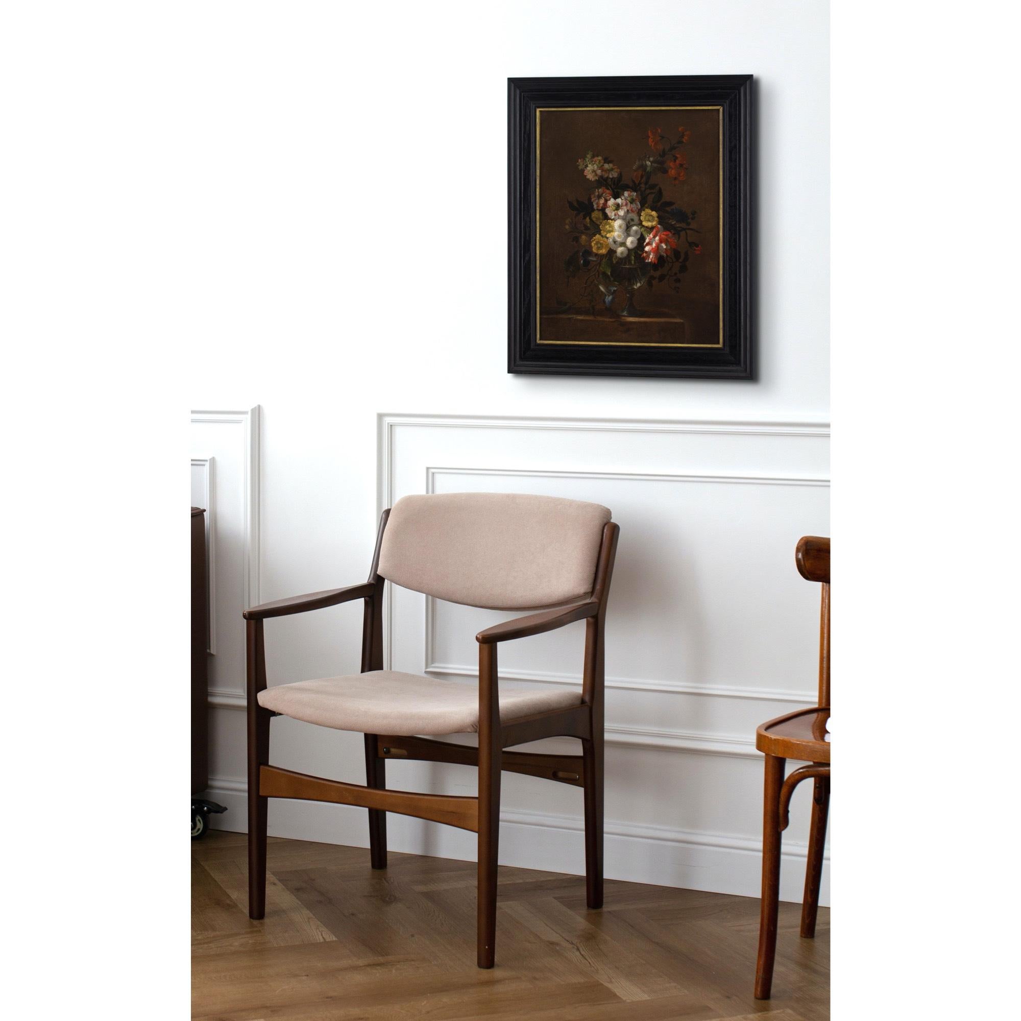 Charles-Gilles Dutillieu (Círculo), Bodegón con flores y jarrón de cristal en venta 2