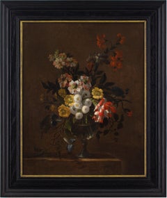 Charles-Gilles Dutillieu (Circle), Stillleben mit Blumen und Glasvase