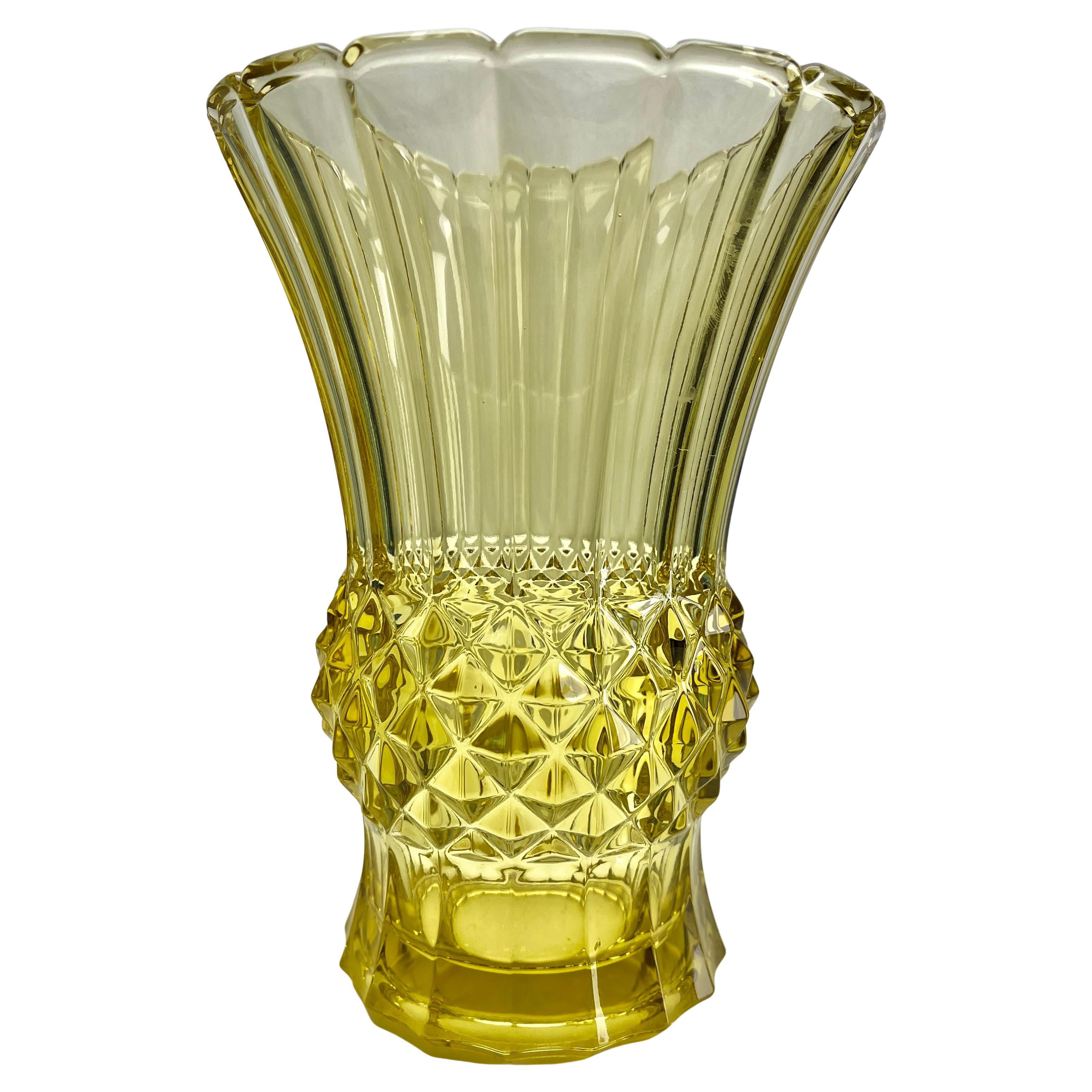 Charles Graffart  Val Saint Lambert, Luxval Jarrón modelo Baden  Art Déco Art Decó en venta