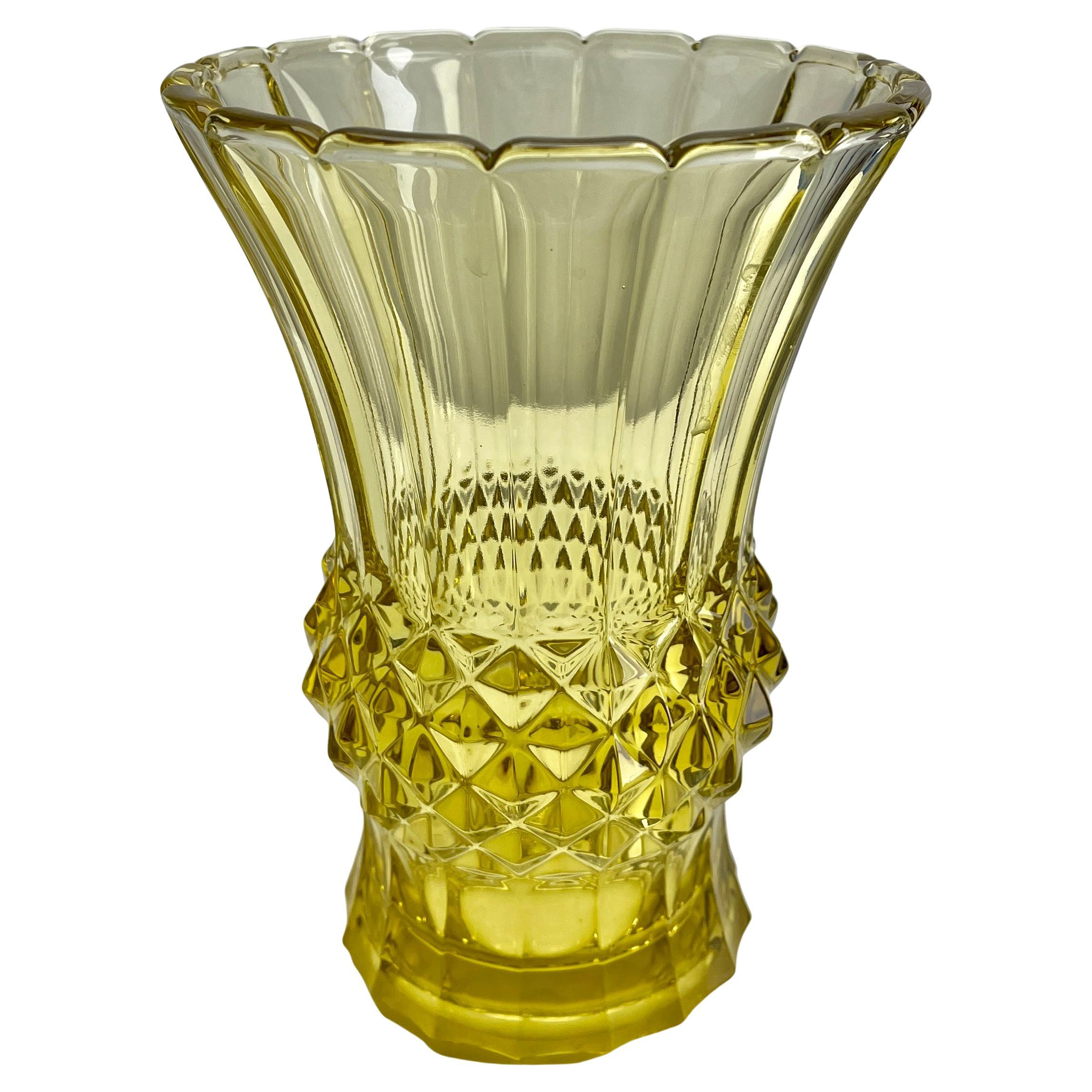 Charles Graffart  Val Saint Lambert, Luxval Jarrón modelo Baden  Art Déco en Bueno estado para la venta en Verviers, BE