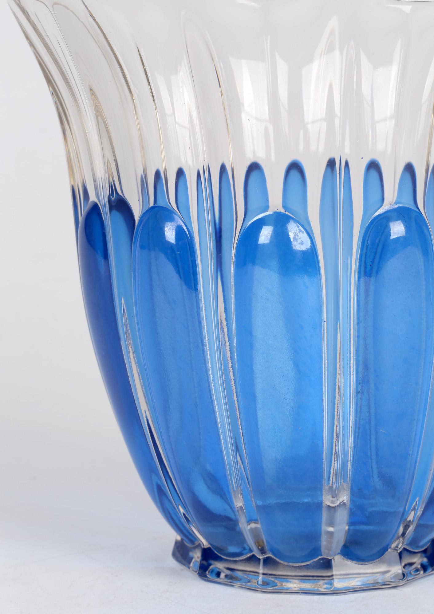 Charles Graffart Val St Lambert Art Deco Luxval Helvete Design Art Glass Vase 4
