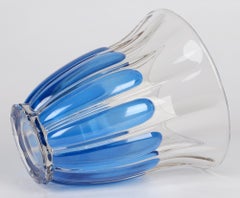 Charles Graffart Val St Lambert Art Deco Luxval Helvete Design Art Glass Vase