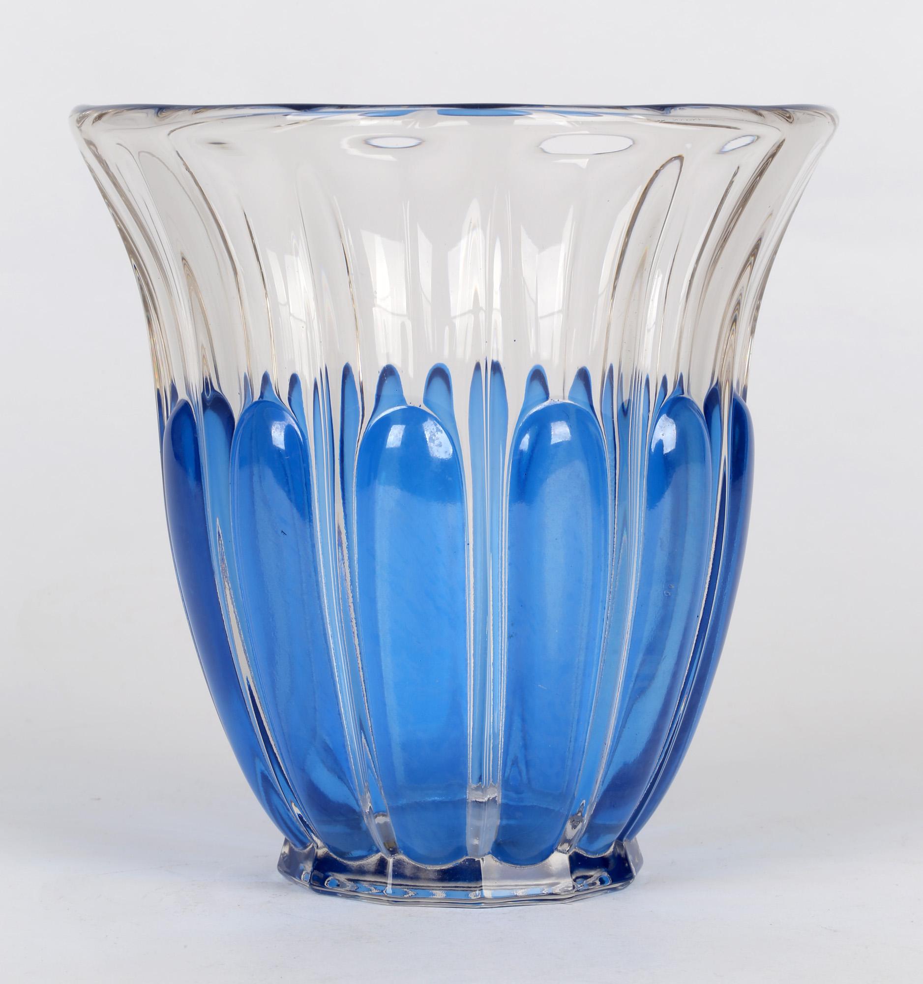 Charles Graffart Val St Lambert Art Deco Luxval Helvete Design Art Glass Vase 3