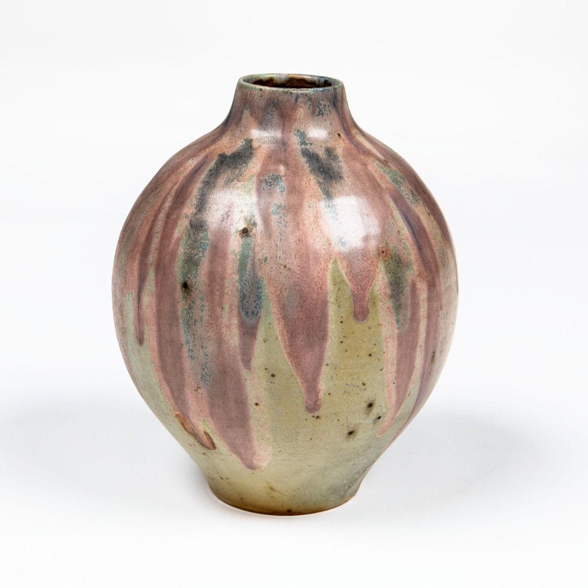Français Vase français en grès signé Charles Greber en vente
