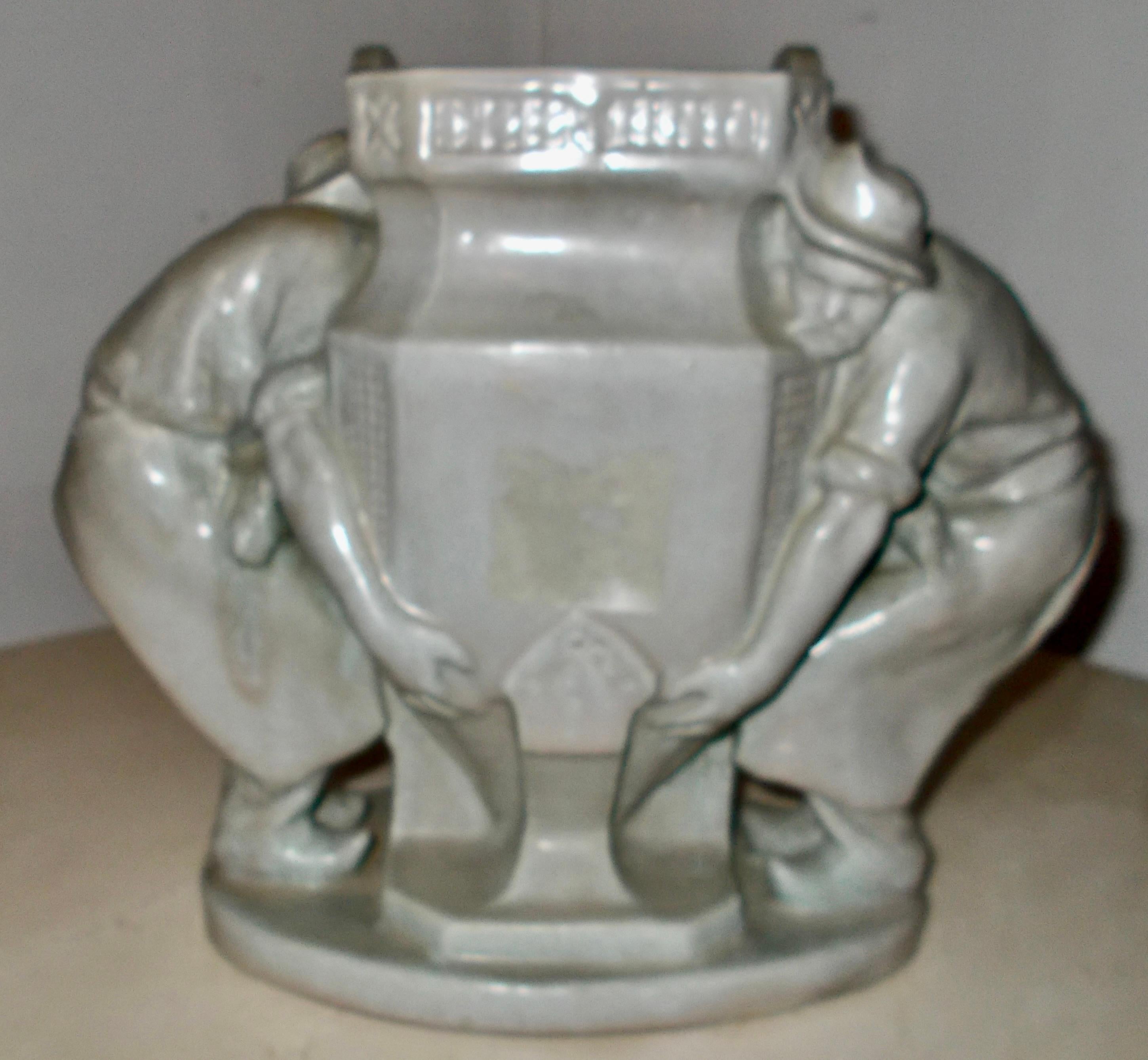 Charles Greber Stoneware Figural Vase For Sale 4