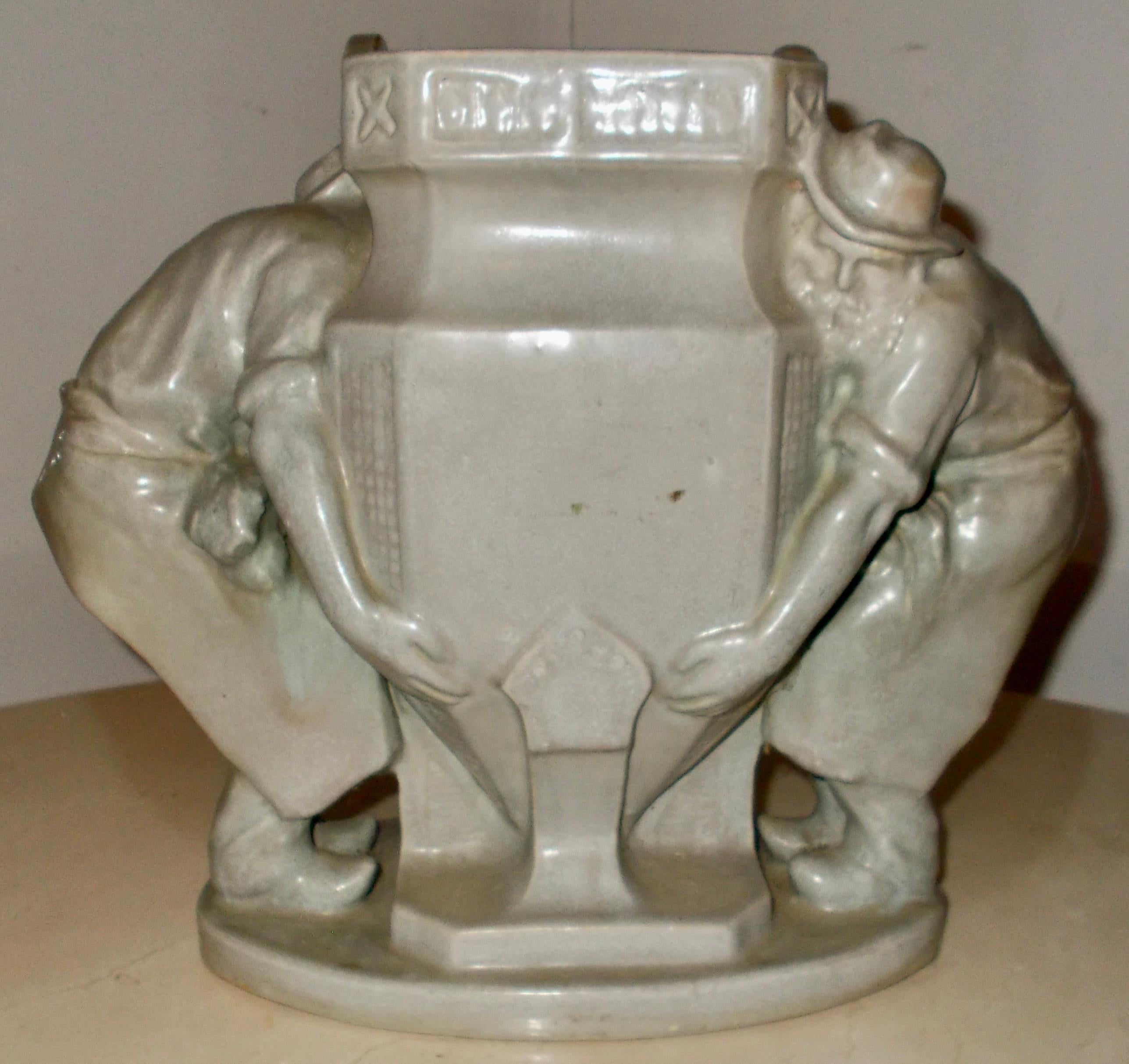 Charles Greber Stoneware Figural Vase For Sale 5