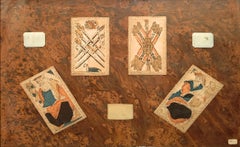 "Montaggio, carte minchiate italiane" Charles Green Shaw, Montage di carte da gioco