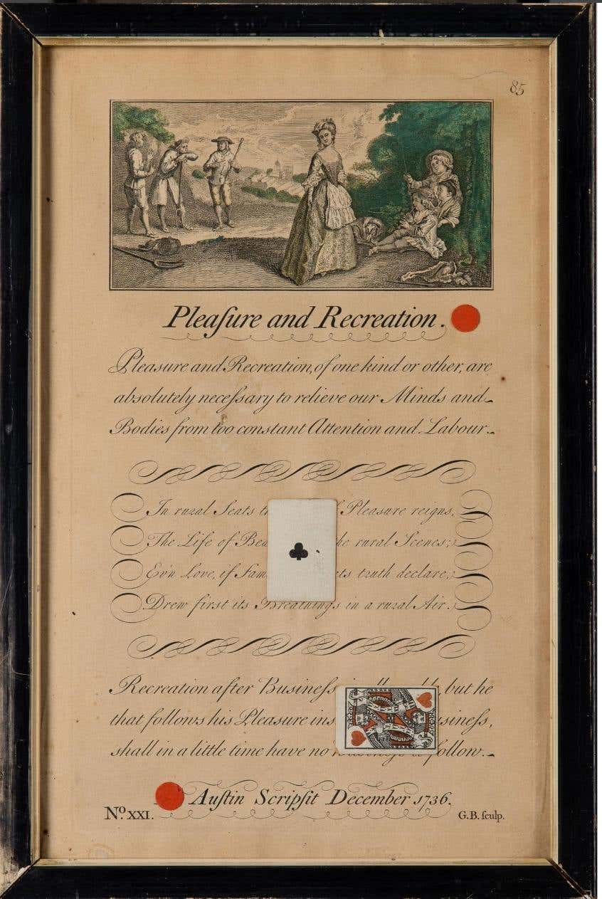 "Pleasure and Recreation" Charles Green Shaw, Playing Cards Collage, Games