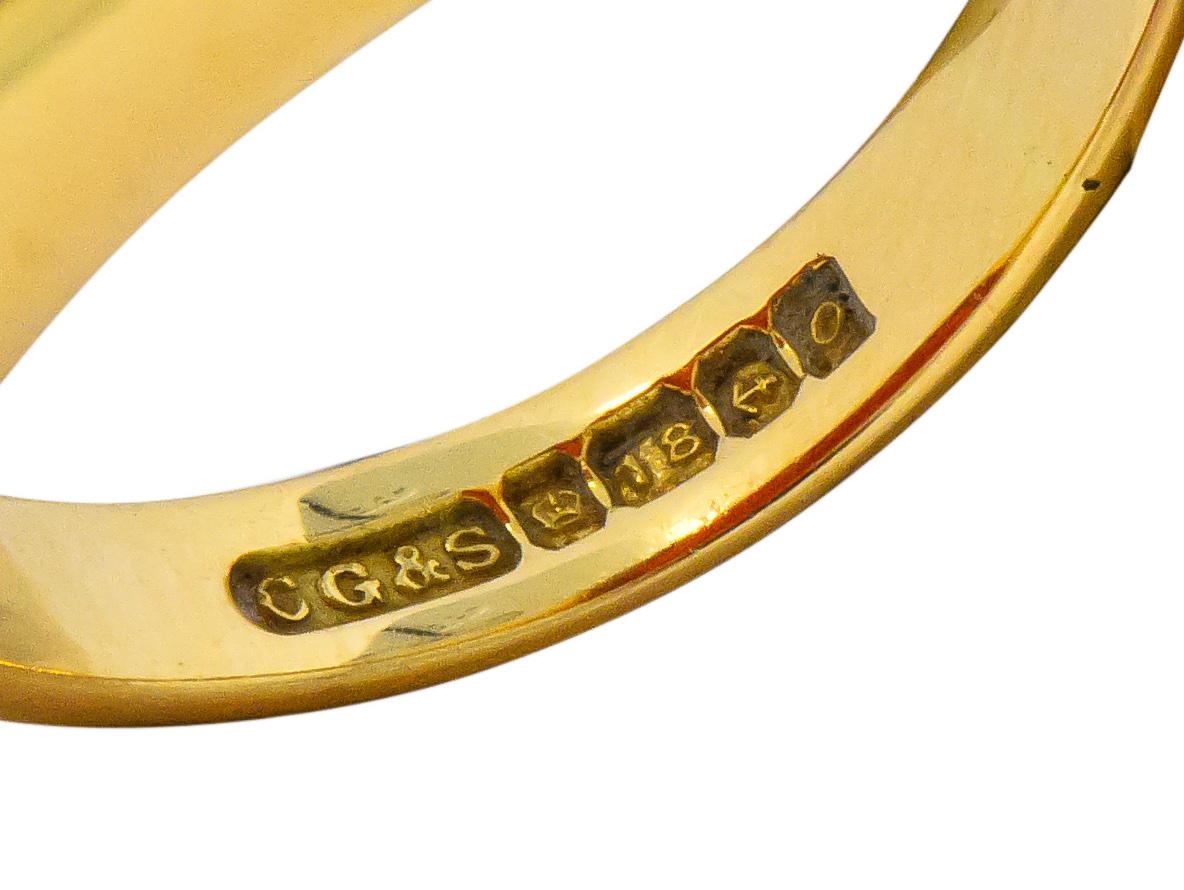 Charles Green & Son English Carnelian Intaglio 18 Karat Gold Unisex Signet Ring 1