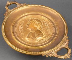 Charles Greil French Grand Tour Bronze Portrait Centerpiece