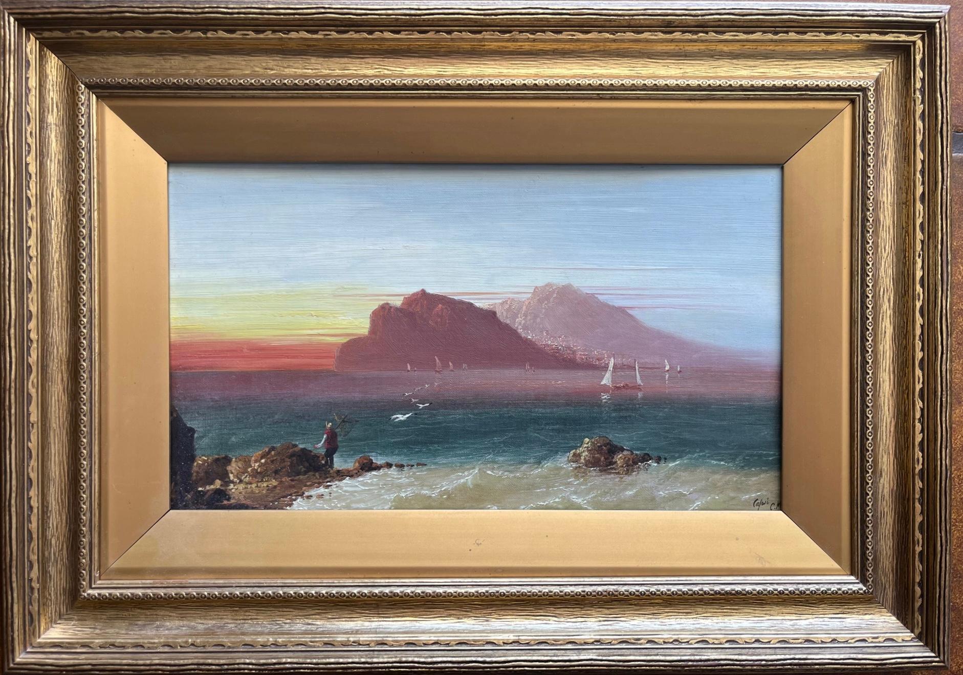 Vista de la Isla de Capri - Painting de Charles Grenville Morris 