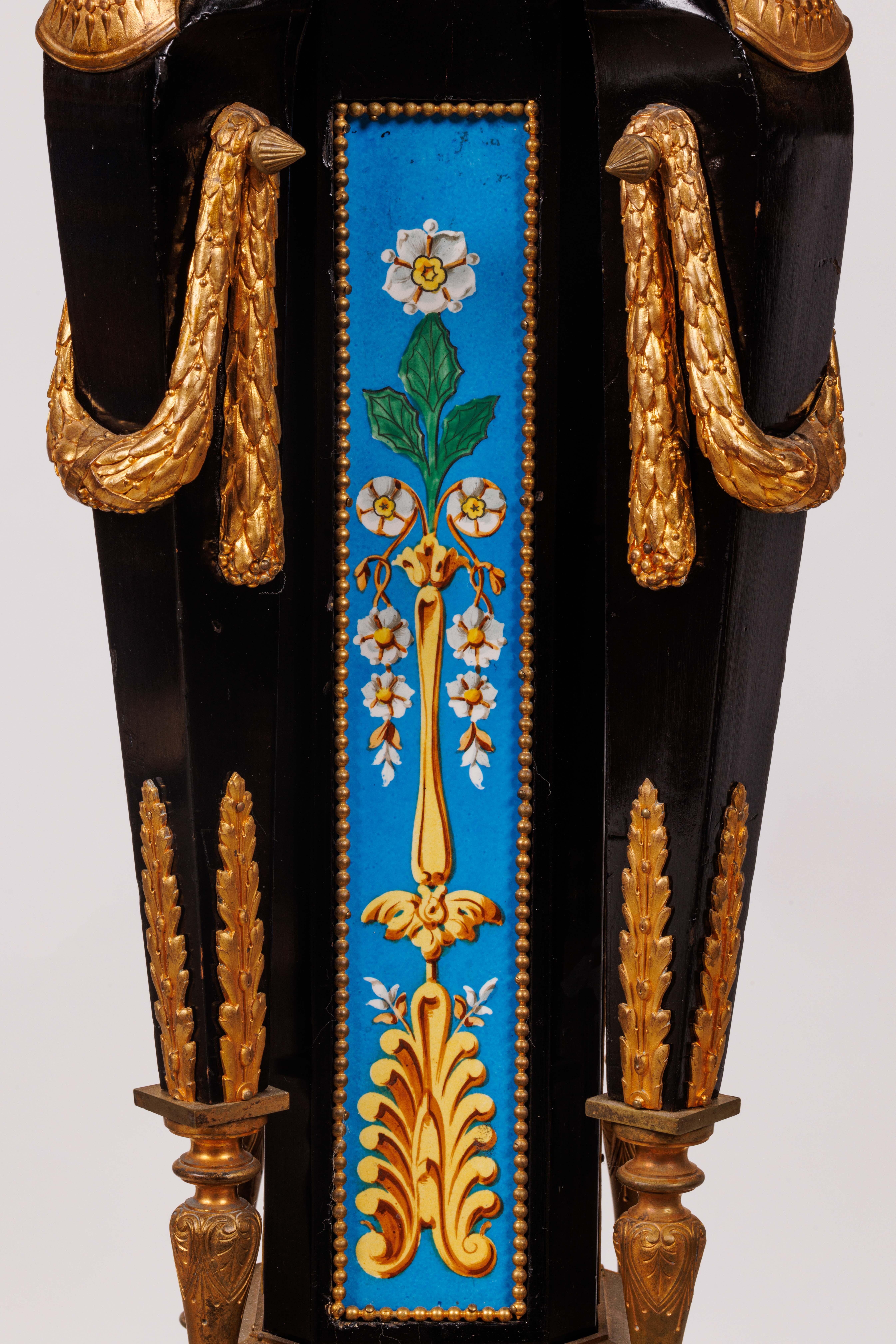 Charles-Guillame Diehl and Jean Brandely Museum Quality Neo-Grec Torchères, 1870 For Sale 3