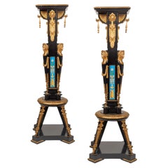 Antorchas neogrec de calidad de museo Charles-Guillame Diehl y Jean Brandely, 1870