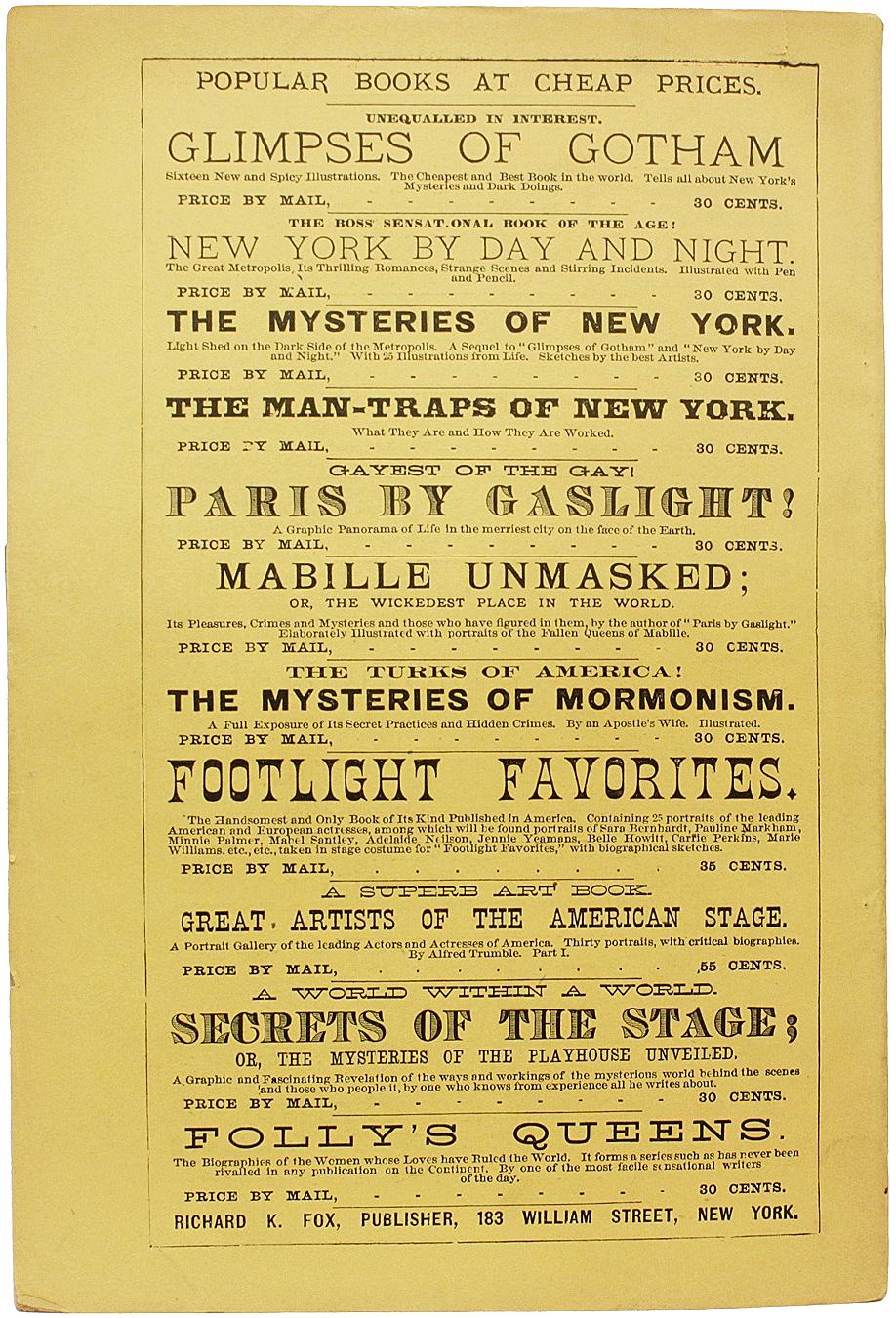 Charles GUITEAU. The Crime Avenged : ou Guiteau on the gallows. 1882. Bon état - En vente à Hillsborough, NJ