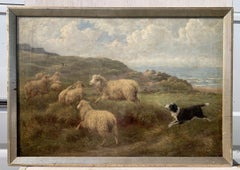 Charles Branscombe (British) - Early 20th century painting - Dog Sheeps - Signed