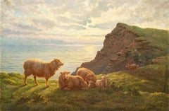 Charles H. Branscombe - Early 20th century British landscape painting - Grazing 