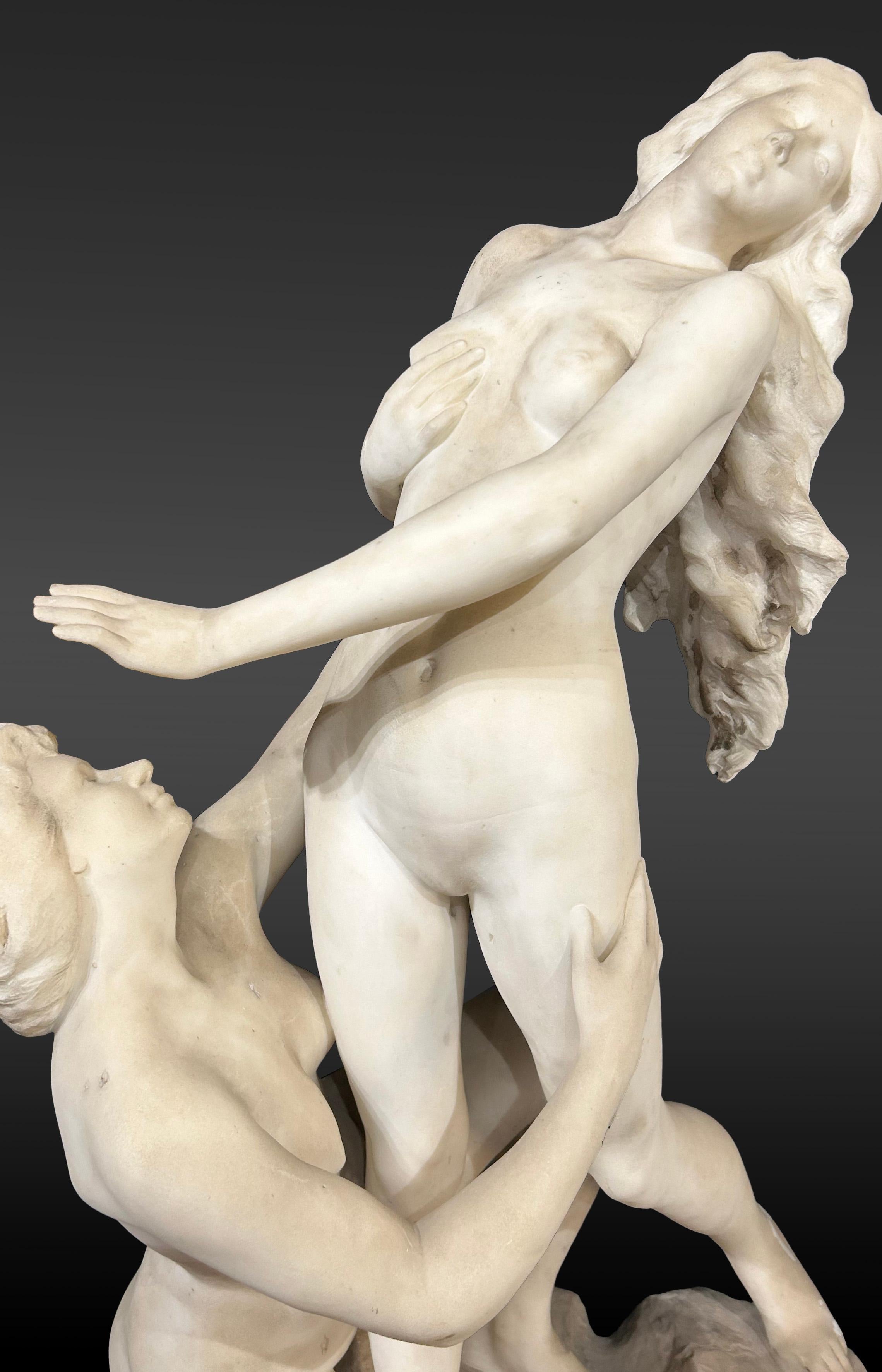 Inizio XX secolo Charles Delanglade,  Scultura in marmo bianco - 