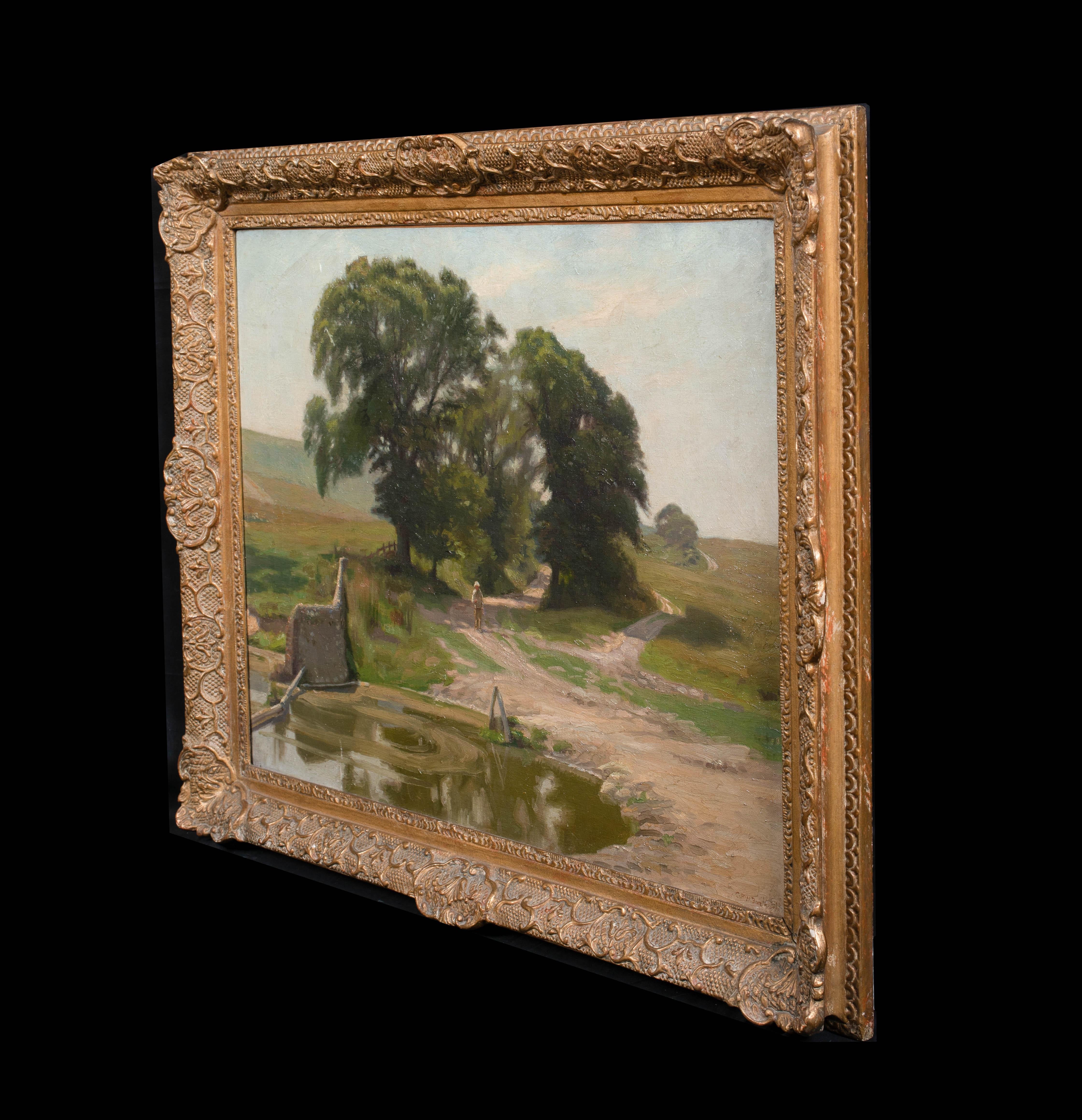A Dorset Watering Hole, early 20th Century   by CHARLES HENRY HARRISON BURLEIGH  For Sale 3
