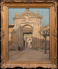 Architektonische Studie Villeneuve Les Avignon Frankreich, um 1920 CHARLES BURLEIGH
