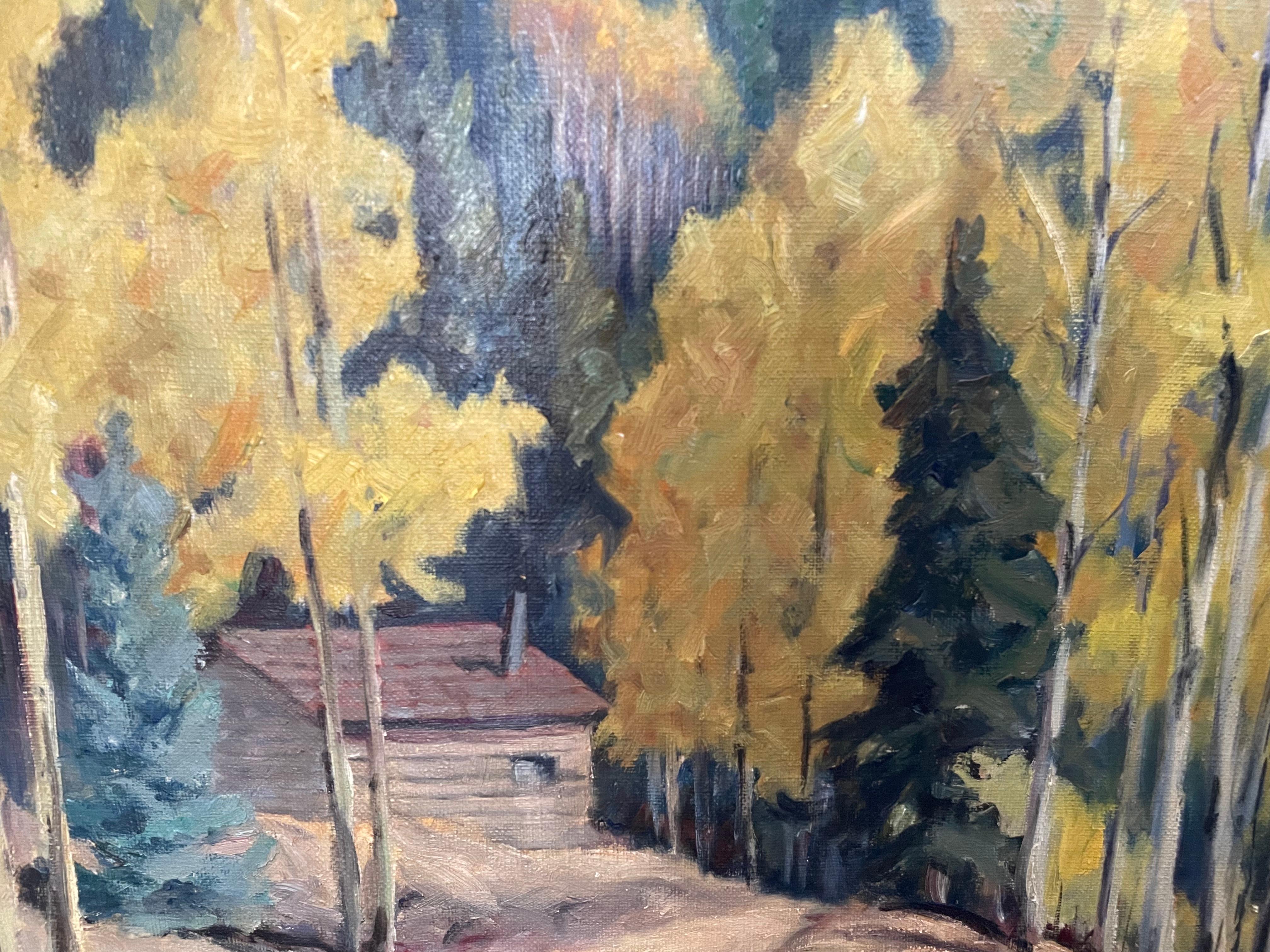 Schüsseln mit Kette (Braun), Landscape Painting, von Charles H Reynolds