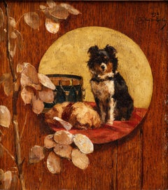 Ritratti di cani: "I musicisti" Charles Van den Eycken ((1859 - 1923)