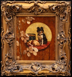 Dog Portraits: "The Musicians" Charles Van den Eycken ((1859 - 1923)