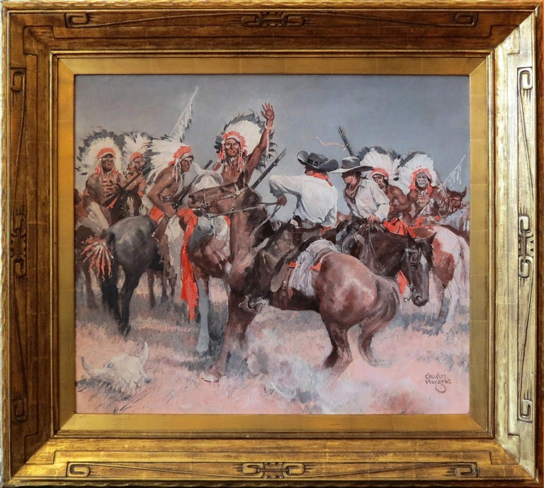 Charles Hargens Figurative Painting - "Chisholm Trail"