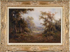 Path Out of the Woods - Naturalist Landscape in Oil on Canvas