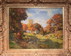 "Autumn on the Farm" Charles Harold Davis, Fall Colors, Connecticut Hillscape