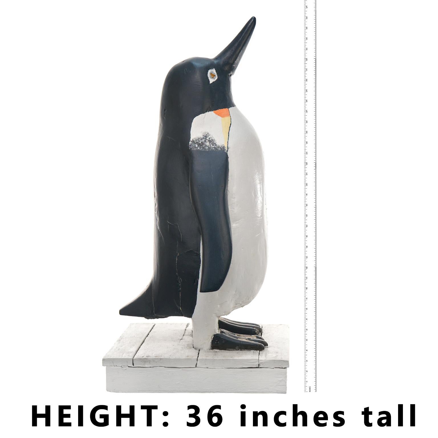 American Charles Hart Folk Art Penguin Massive For Sale