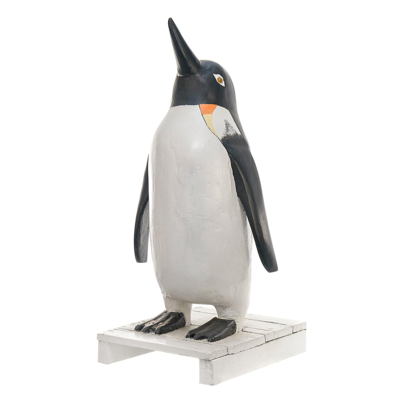 Charles Hart Folk Art Penguin Massive For Sale