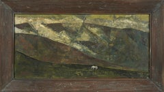 Vintage The White Horse - Abstracted Landscape, In The Style Of Charles Heaney
