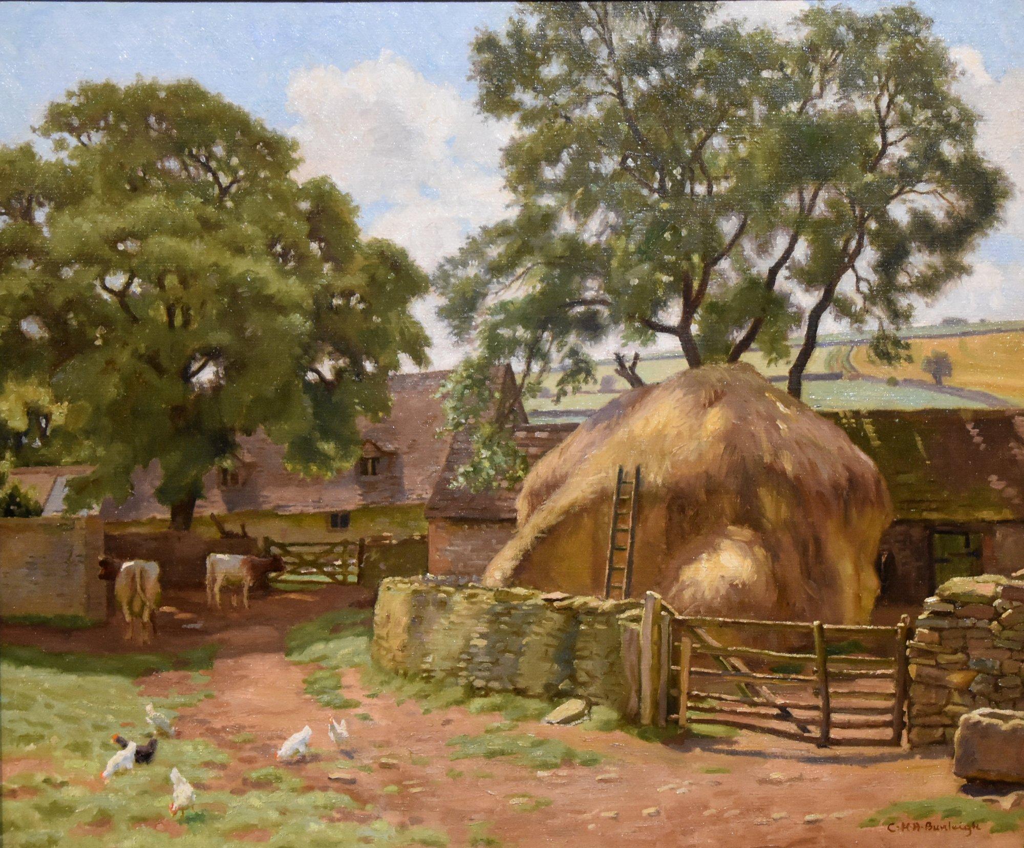 Ölgemälde von Charles Henry Burleigh „Die Farm“ im Angebot 1