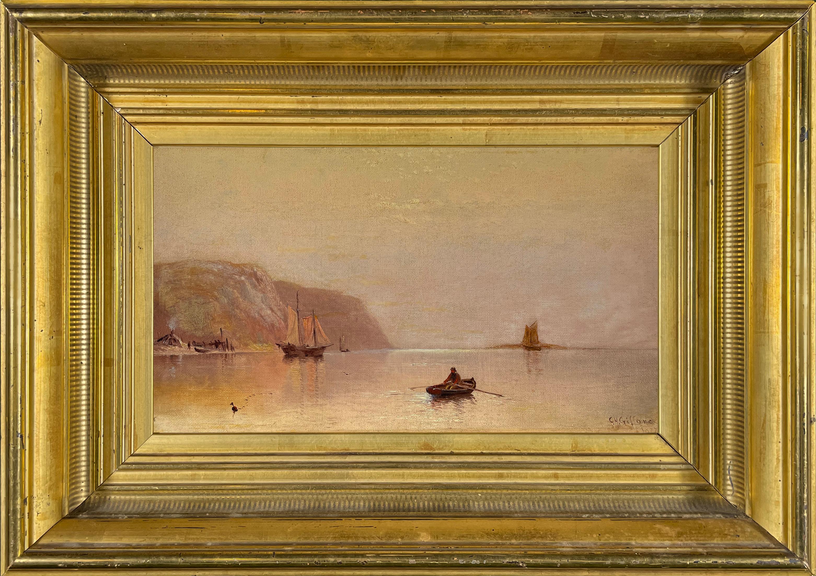 View at Dawn - Painting by Charles Henry Gifford