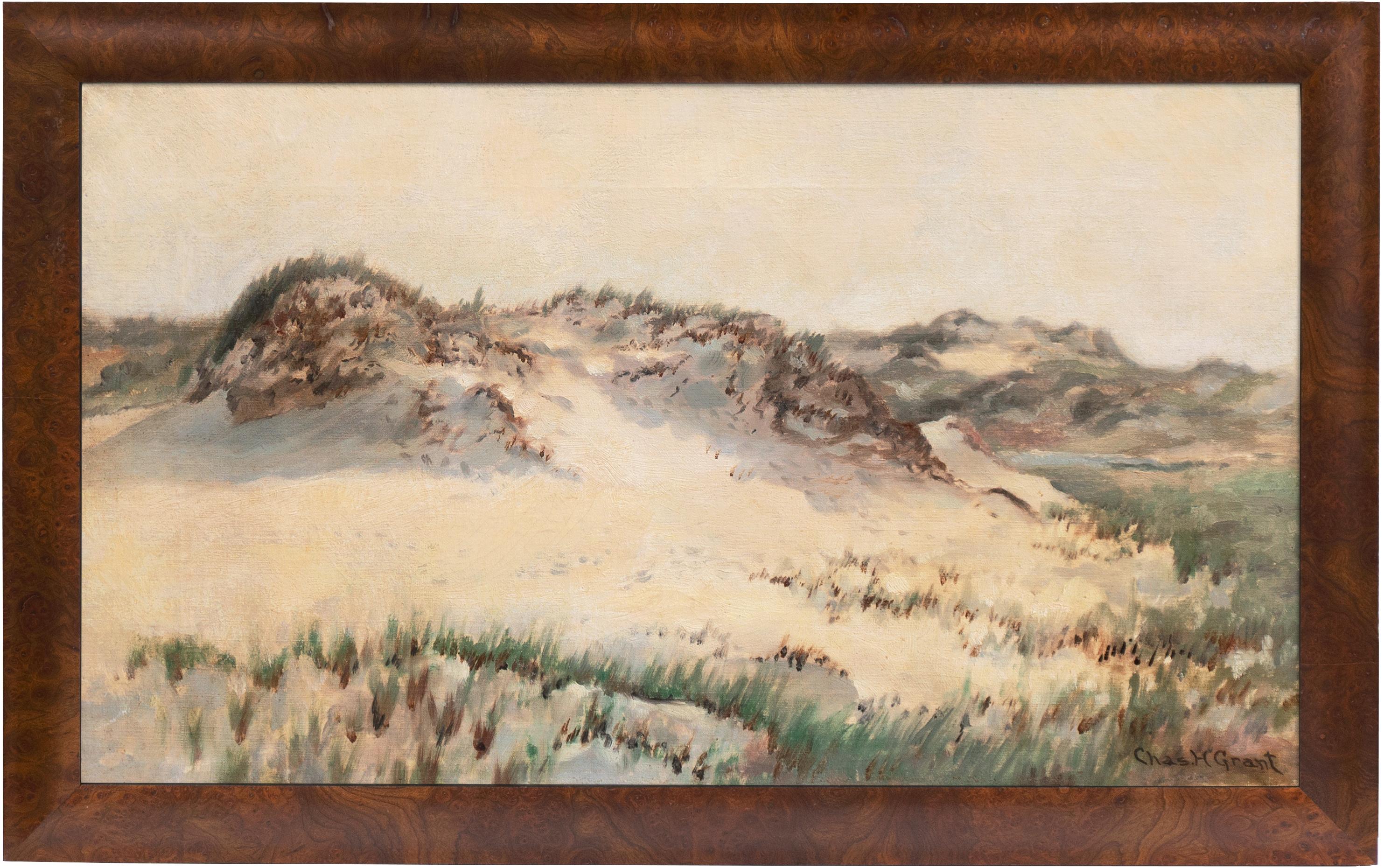 « Sand Dunes at Annisquam, Cape Ann », Massachusetts, Gloucester, Nouvelle-Angleterre, NAD - Painting de Charles Henry Grant