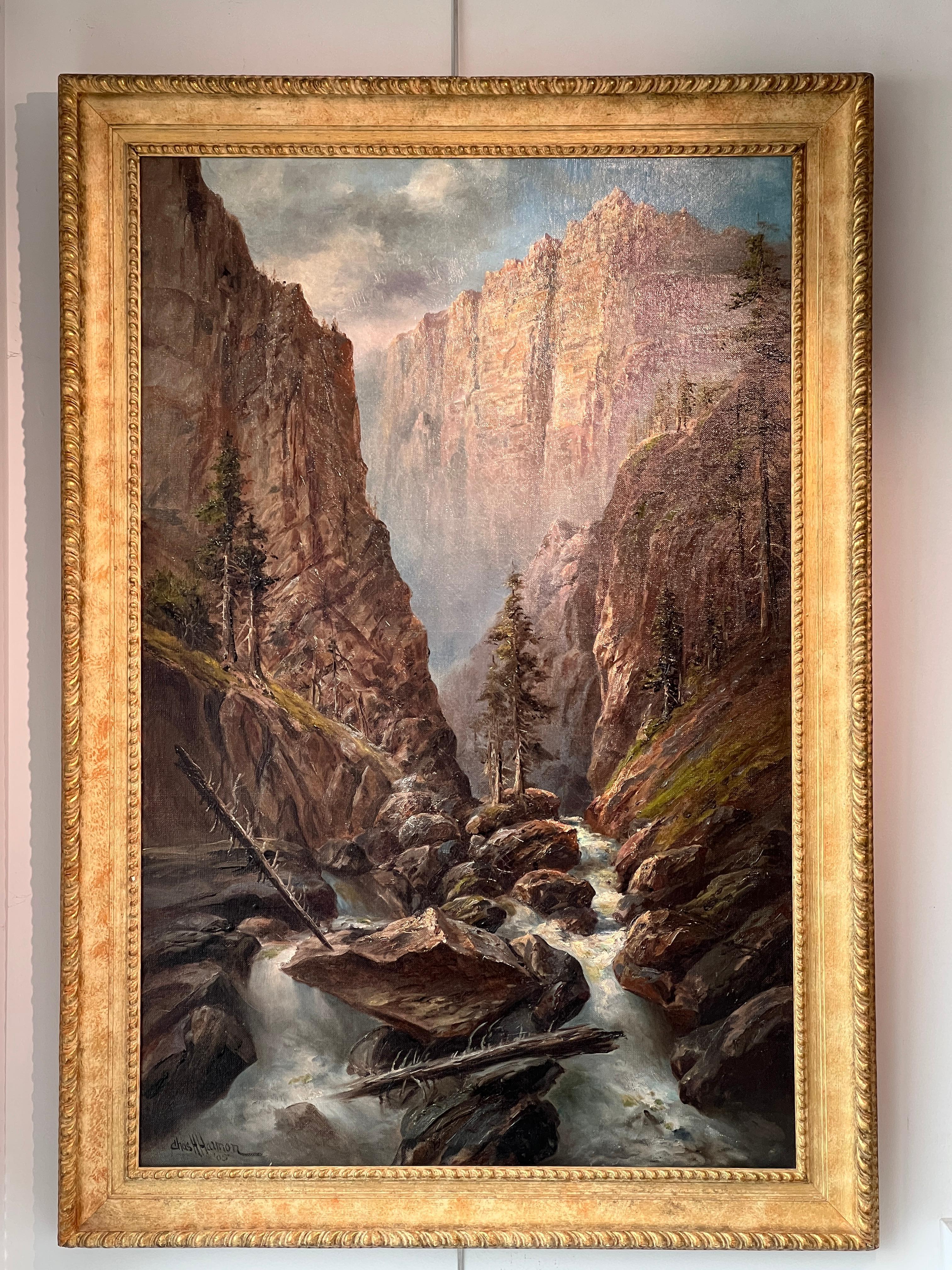 Majestic Waters - Land Painting by Charles Henry Harmon 