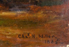 Farm At Dusk by Long Island Artist Charles H. Miller, 1865